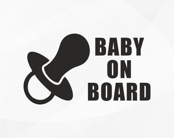 Baby an Bord SVG | Digitaler Vektor