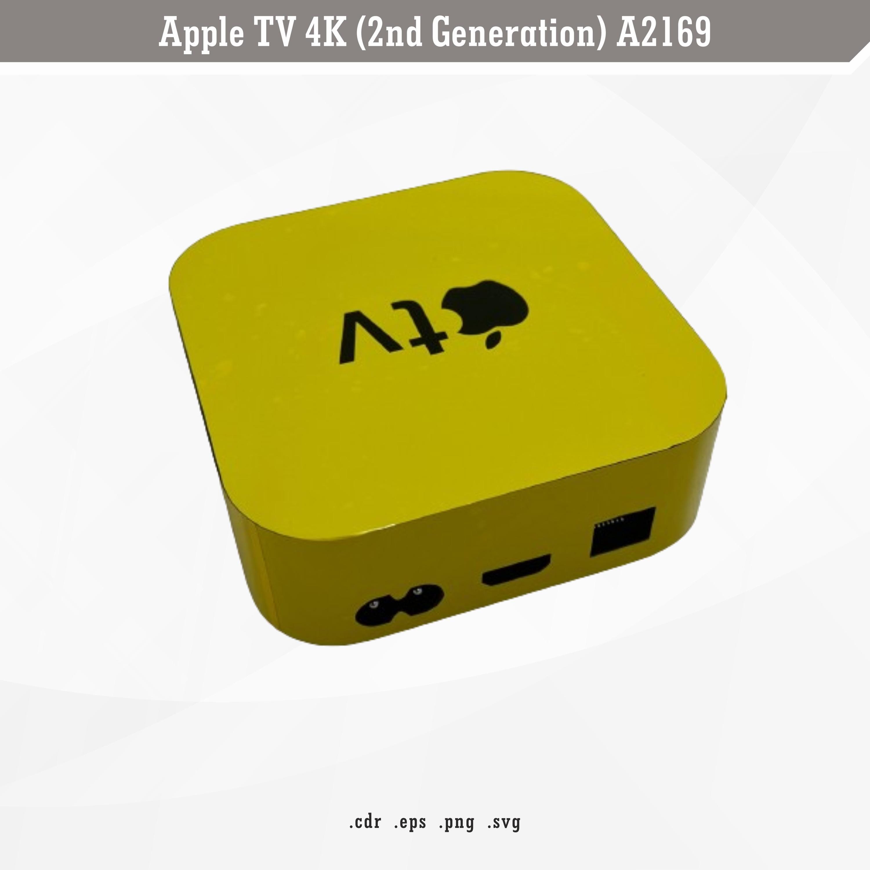 Apple TV 4K 2nd Gen | SVG Digital Skin Template | A2169 - Etsy UK