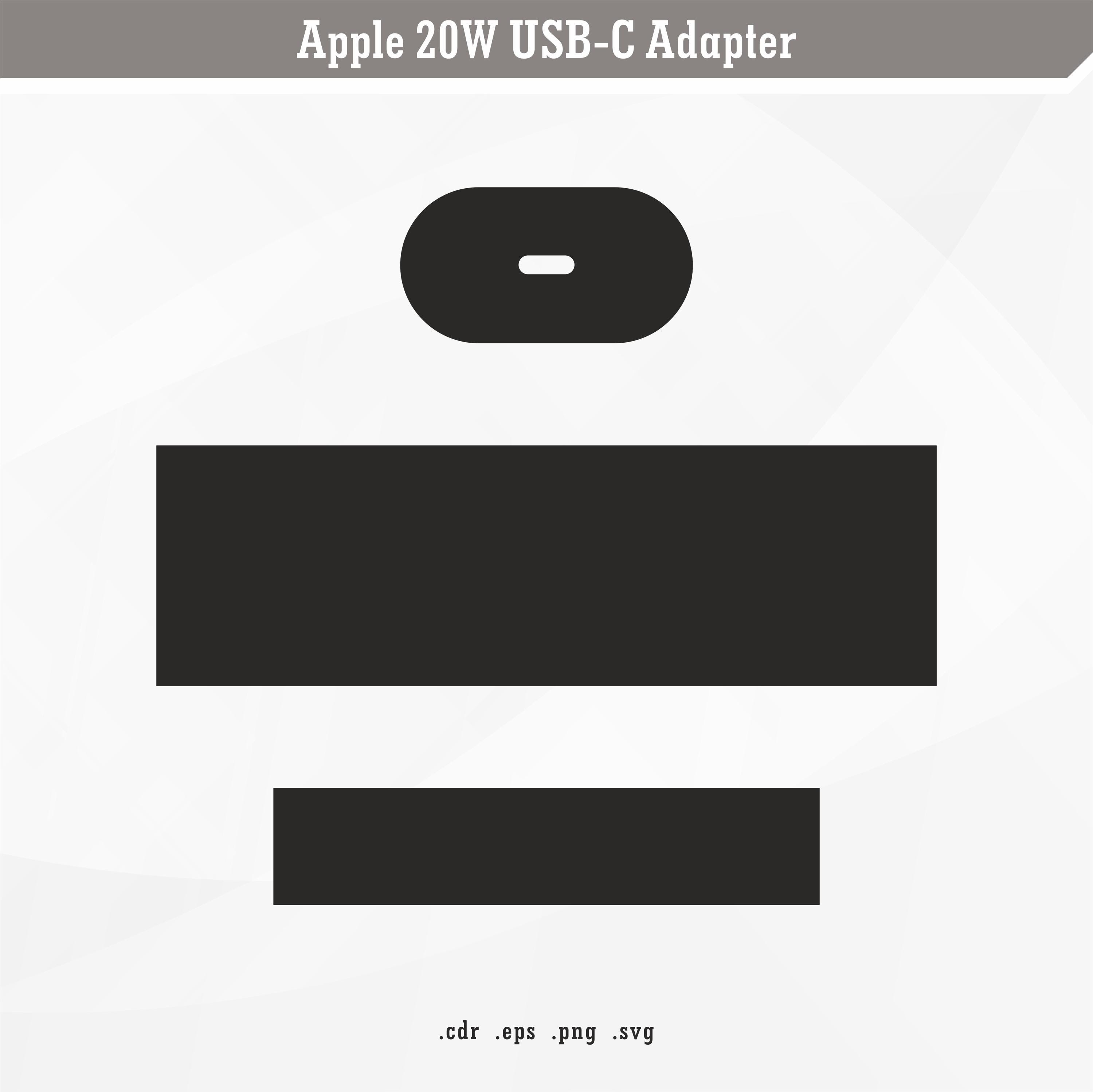 Apple 20W USB-C Power Adapter | SVG Digital Skin Template | A2347 - Etsy