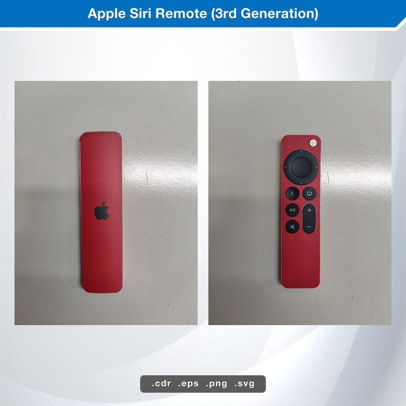 Apple Siri Remote 3rd Generation SVG Vector Etsy