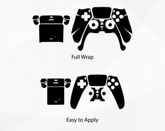 PS5 DualSense Controller Skin Vorlage SVG DXF | Vinyl Wrap Schnittdatei für Cricut & Silhouette | Sofort Download