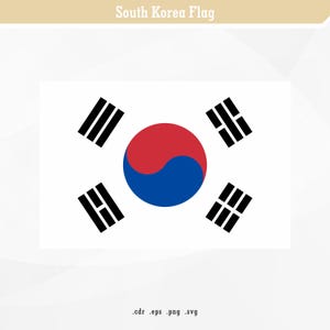 South Korea Flag | SVG Digital Vector