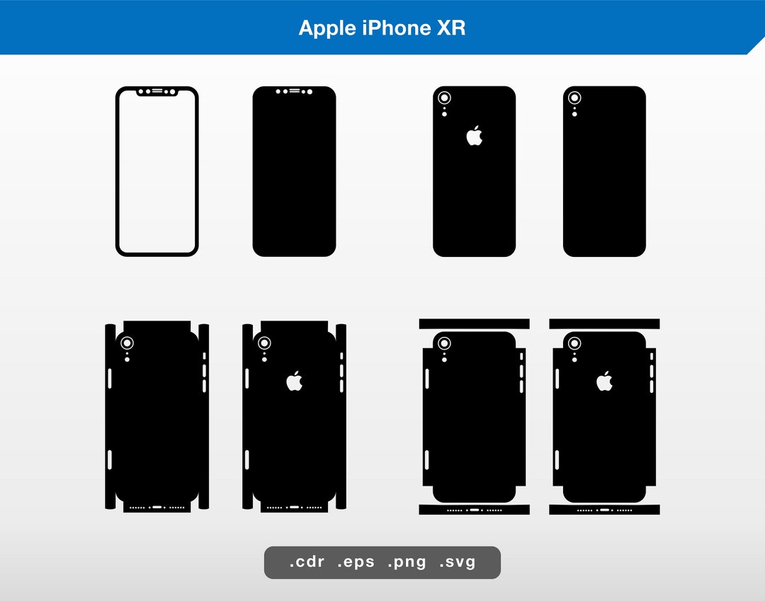 Apple iPhone XR / Vector SVG Etsy España