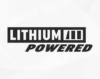 Lithium Powered SVG | Digitaler Vektor