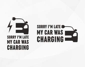 Aufladen Auto SVG | Digitaler Vektor