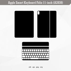 Apple Smart Keyboard Folio 11inch A2038 | SVG Digital Skin Template
