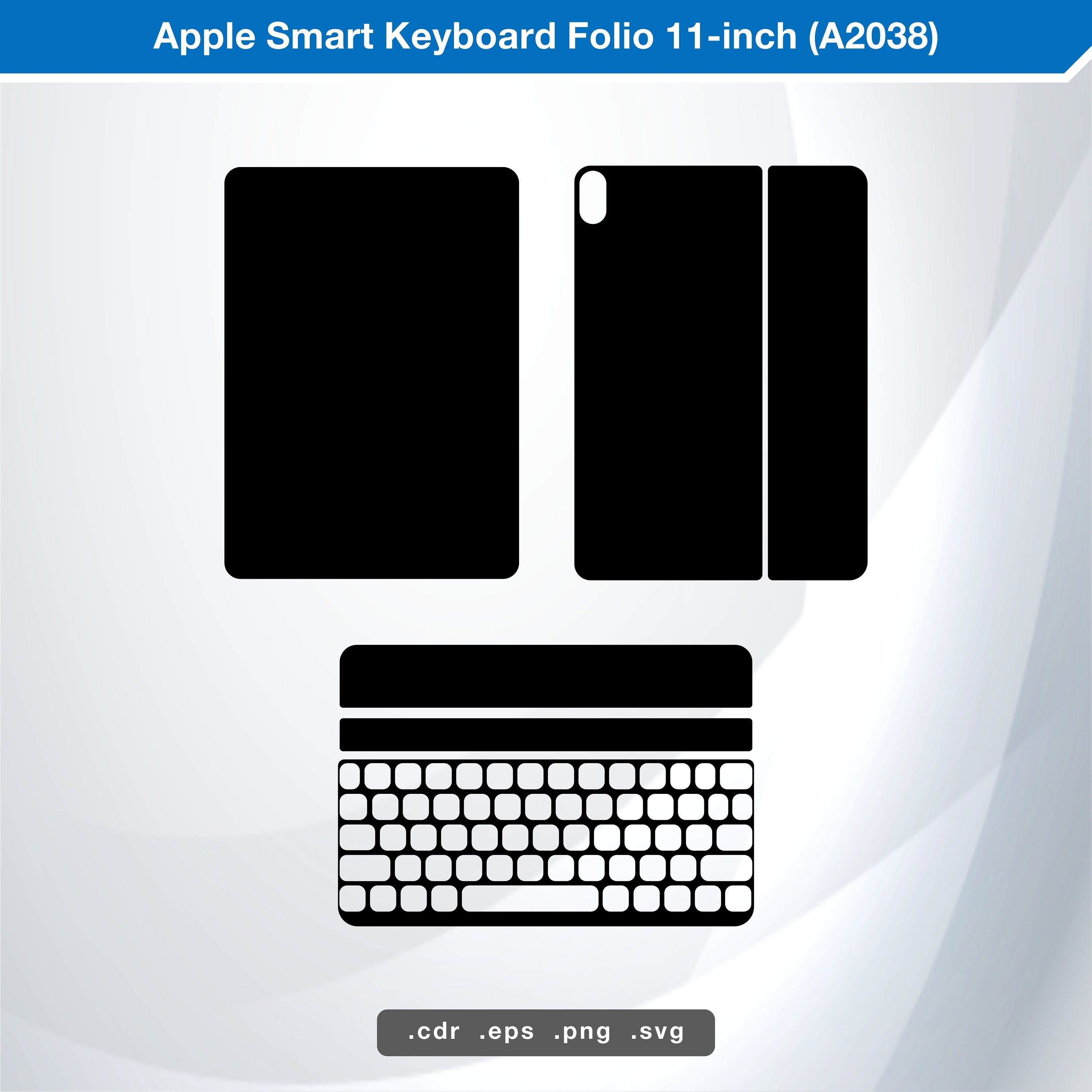 Apple Smart Keyboard Folio 11-inch A2038 SVG Vector - Etsy
