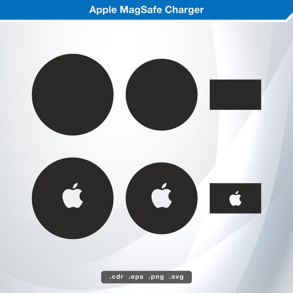 Apple MagSafe Charger A2384 SVG Digital Skin Template