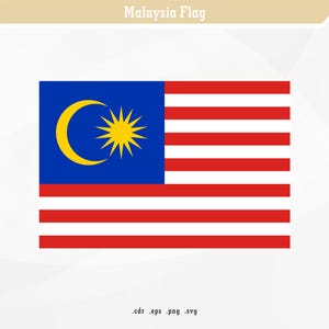Malaysia Flag | SVG Digital Vector