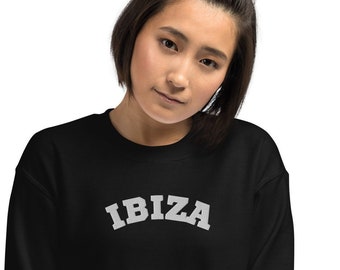 Embroidered Ibiza unisex sweatshirt