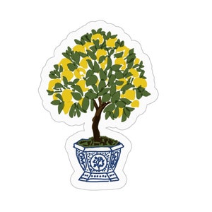 Citroenboom Kiss Cut-stickers - 3 "x 3"