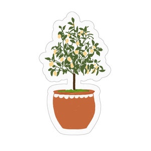 Citroenboom Kiss Cut-stickers - 3 "x 3"