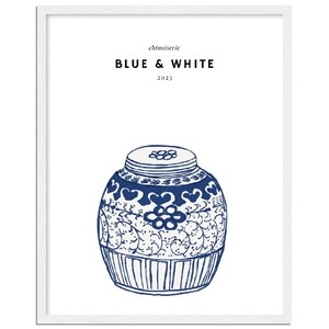 Ginger Jar Premium-Poster aus mattem Papier mit Holzrahmen, 40 x 50 cm / 16 x 20″ – vertikal weiß – fertig zum Aufhängen
