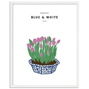 Tulpen Premium Matt Papier Holzrahmen Poster 40x50 cm / 16x20″ - Vertikal Weiß - Fertig zum Aufhängen