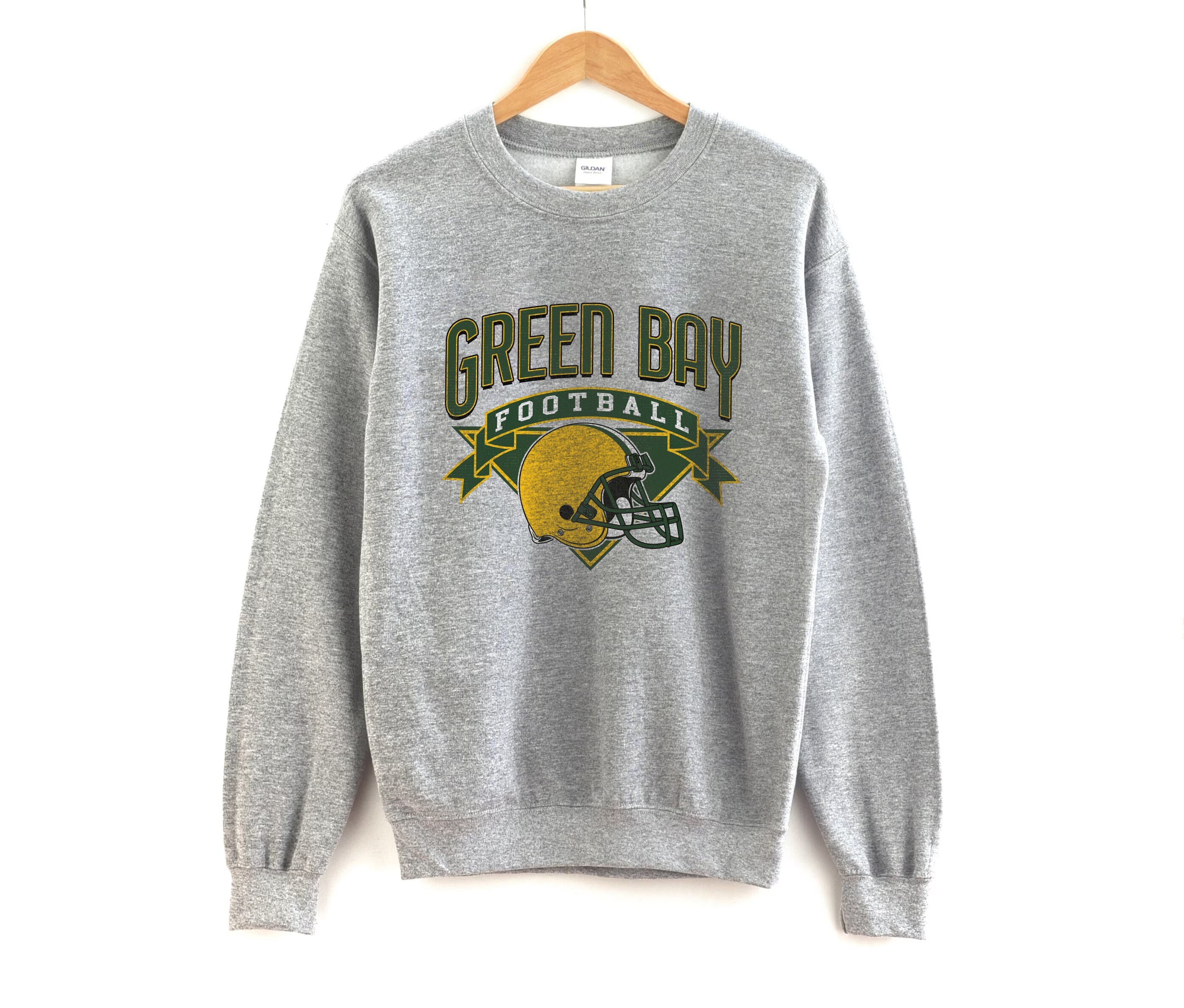 Green Bay Packers Football Sweatshirt, Football Sweatshirt, Retro Sweater