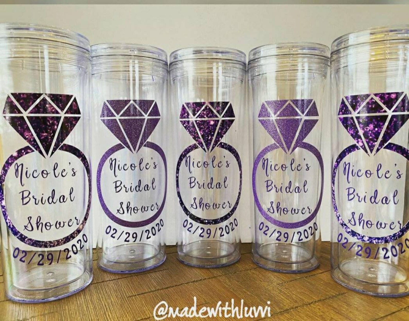 Bridal Tumblers Etsy