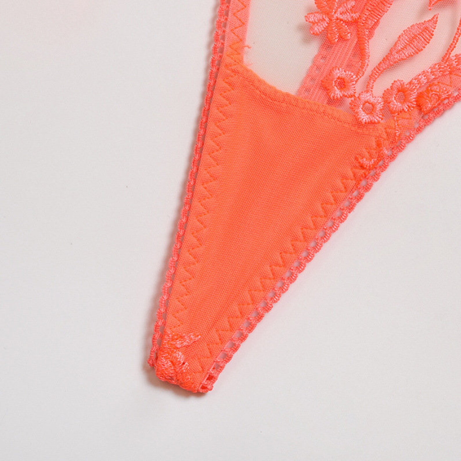 Orange Lace Ladies Sexy Lingerie Lace Bra Thong Underwear Set Etsy
