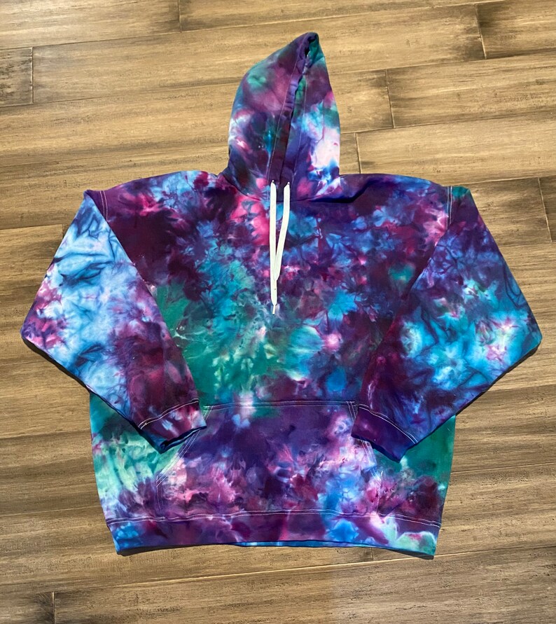 Mermaid Sweatshirt,Ice Dyed,Ice Dye Hoodie, Custom Sweatshirt, Tie Dye Sweatshirt, Trendy Sweatshirt,Sweatshirt for Women,Sweatshirt for Men image 2