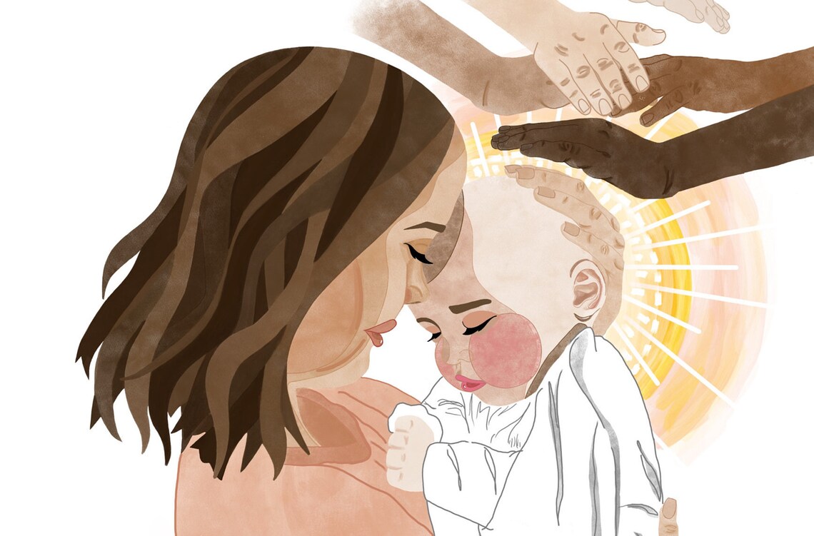 A Mother's Prayer 18x24 Hanging Canvas Print - Etsy