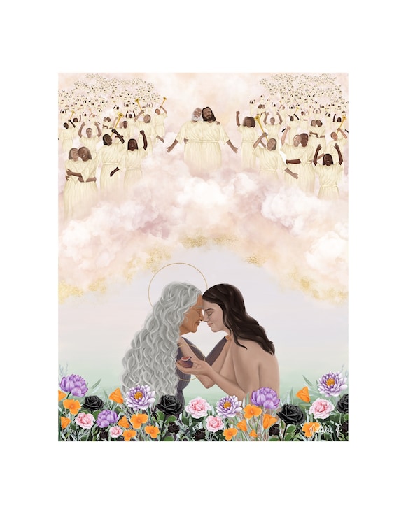 DIGITAL DOWNLOAD of "The Gift of our Mothers" Heavenly Mother Art