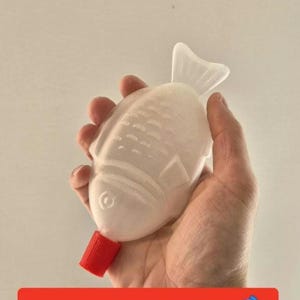 3D Printed Soy Sauce Fish Decor: Unique Accent Piece (15cm)