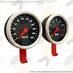 Porte-clé de compteur de vitesse imprimé en 3D : support mural pour tableau de bord de voiture