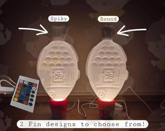RGB - 40cm / 30cm Soy Sauce Fish Lamp - 2 unique fin designs to choose from!
