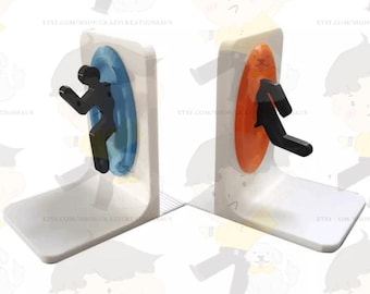 Portal Video Game Stand Bookends or Game Holders