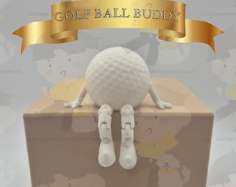 3D Printed Golf Ball Buddy: Fun Desk Decor - Golf Gift