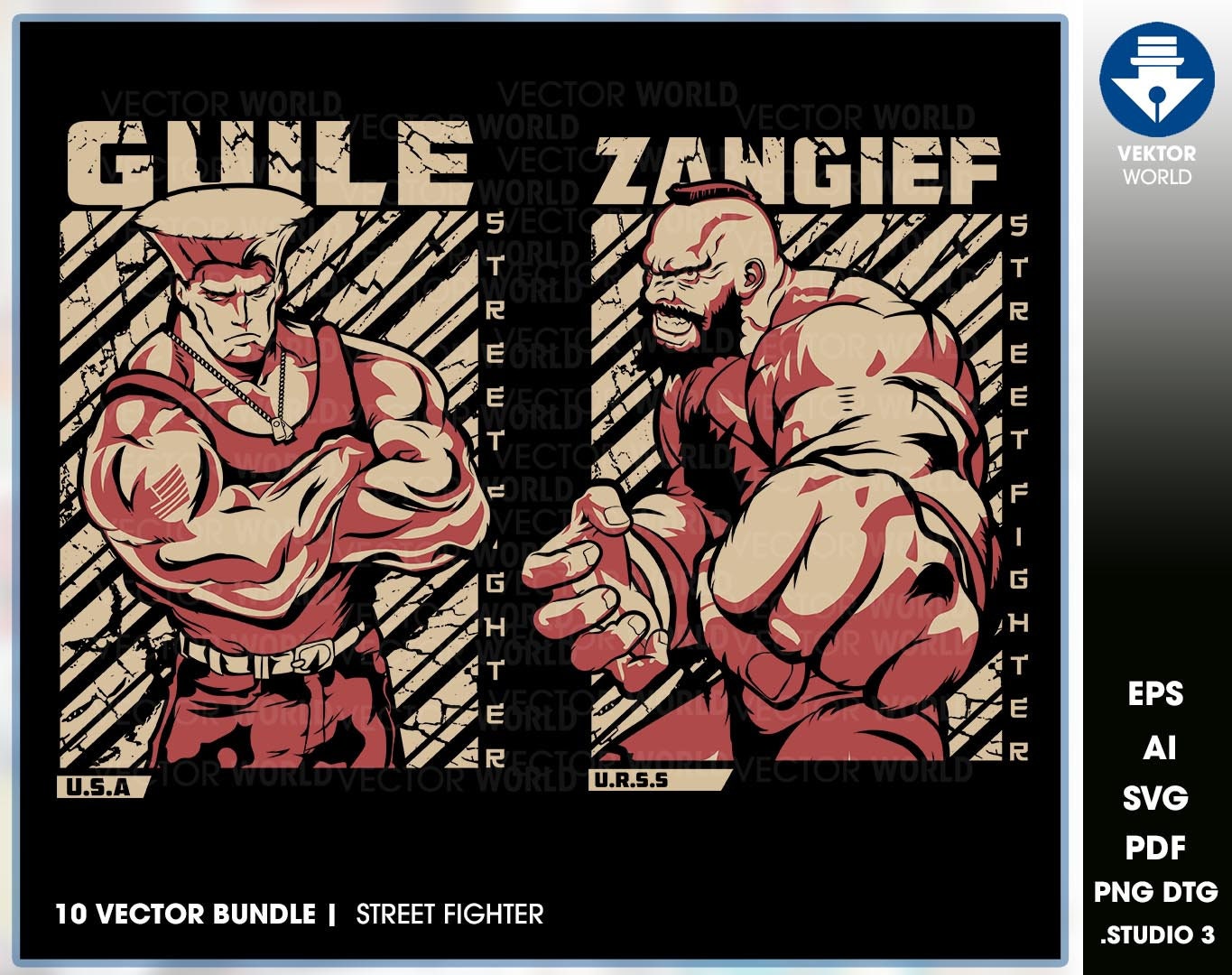 10 Vectores /Street Fighter/ ai eps pdf svg studio3 png | Etsy