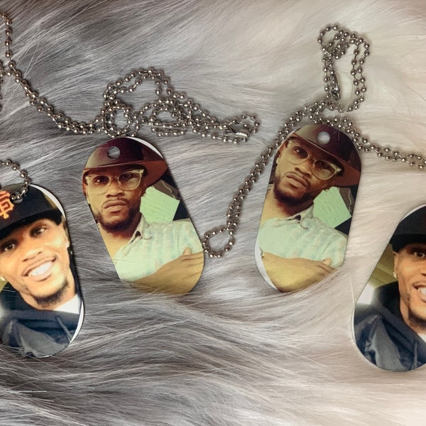 Double Sided full Color custom Personalized photo Dog tag Picutue pendant with Military Ball chain