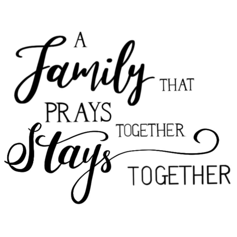 A Family That Prays Together Stays Together SVG image 1