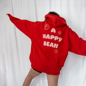 Eine glückliche Bean Hoodie Selbst Liebe Hoodie psychische Gesundheit Hoodie Selbst Liebe Sweatshirt positive Hoodie Empathie Hoodie trendy Hoodie Smiley Gesicht