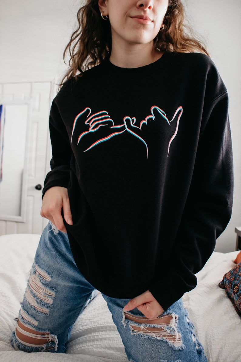 Pinky Promise Crew Neck Sweatshirt main image 0