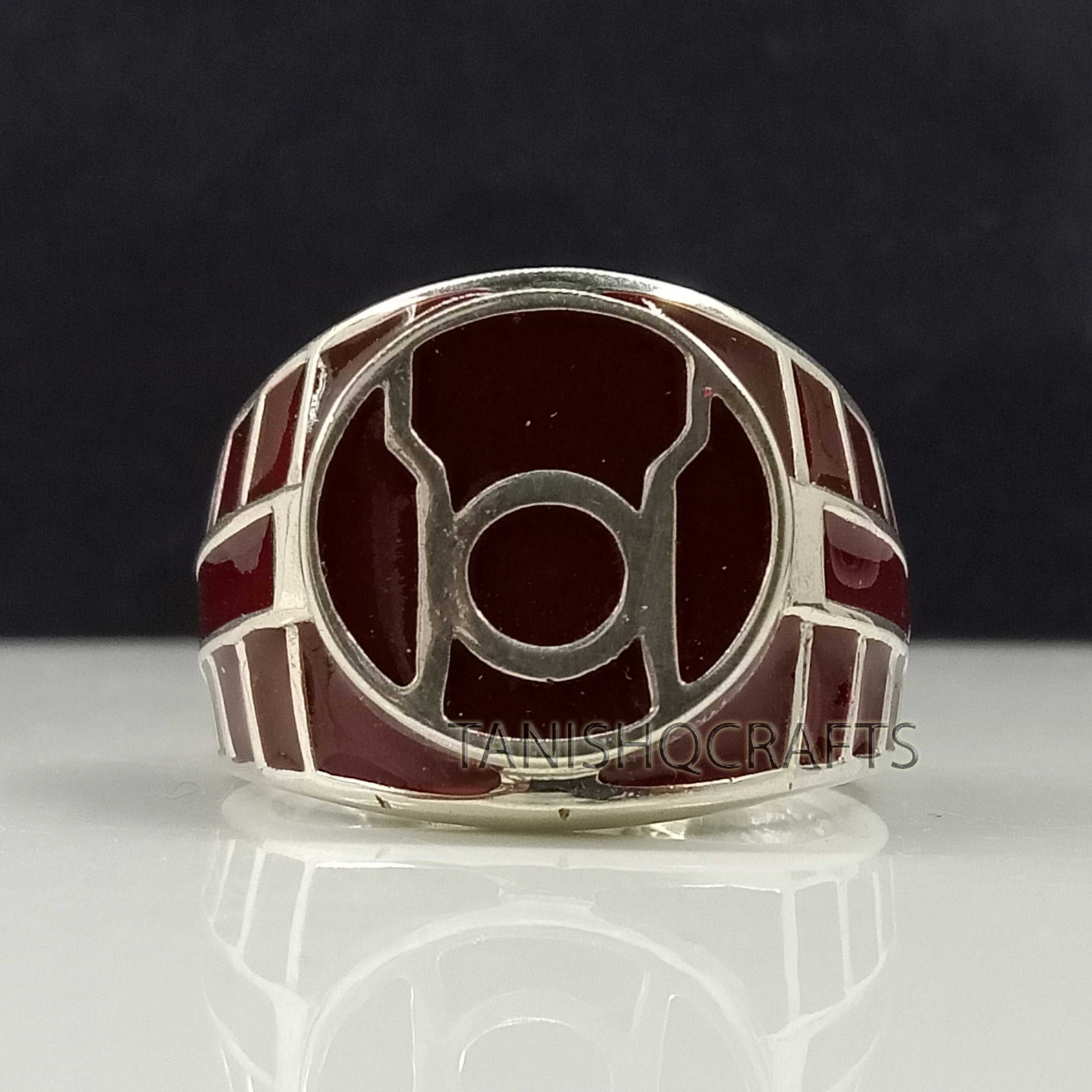 Mens Lantern Ring Red Lantern Men's Ring Lantern Etsy