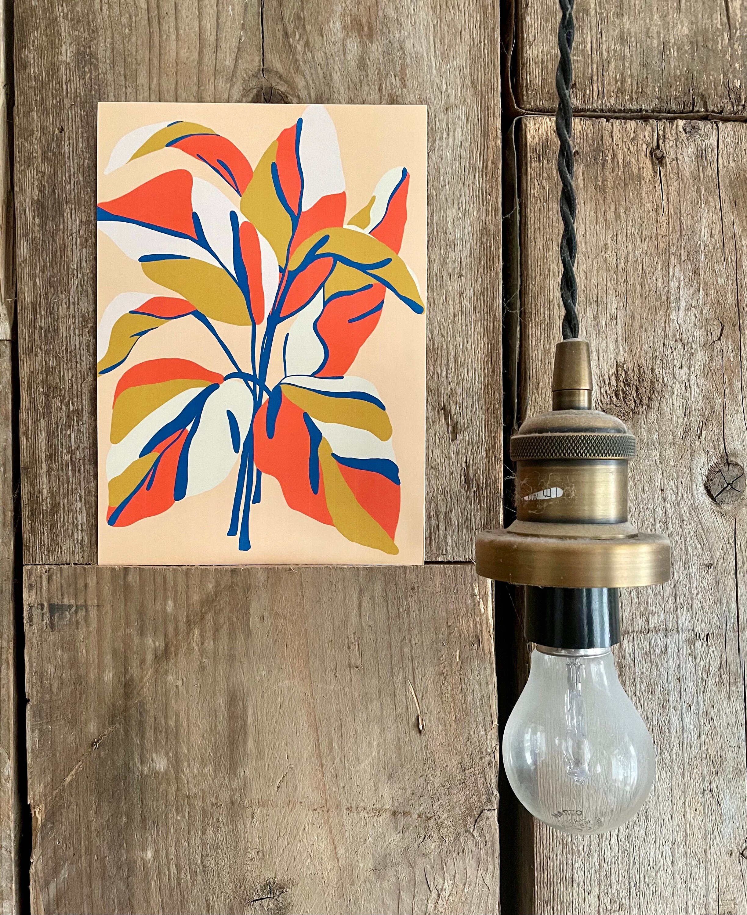 Leaf Print Wall Décor Botanical Art Leaf Print Wall Art | Etsy