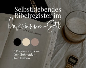 Self-adhesive BIBLE REGISTER | Finger register