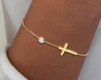 Bracelet cross + stones