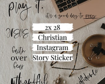 2x28 Christian Instagram Story Stickers