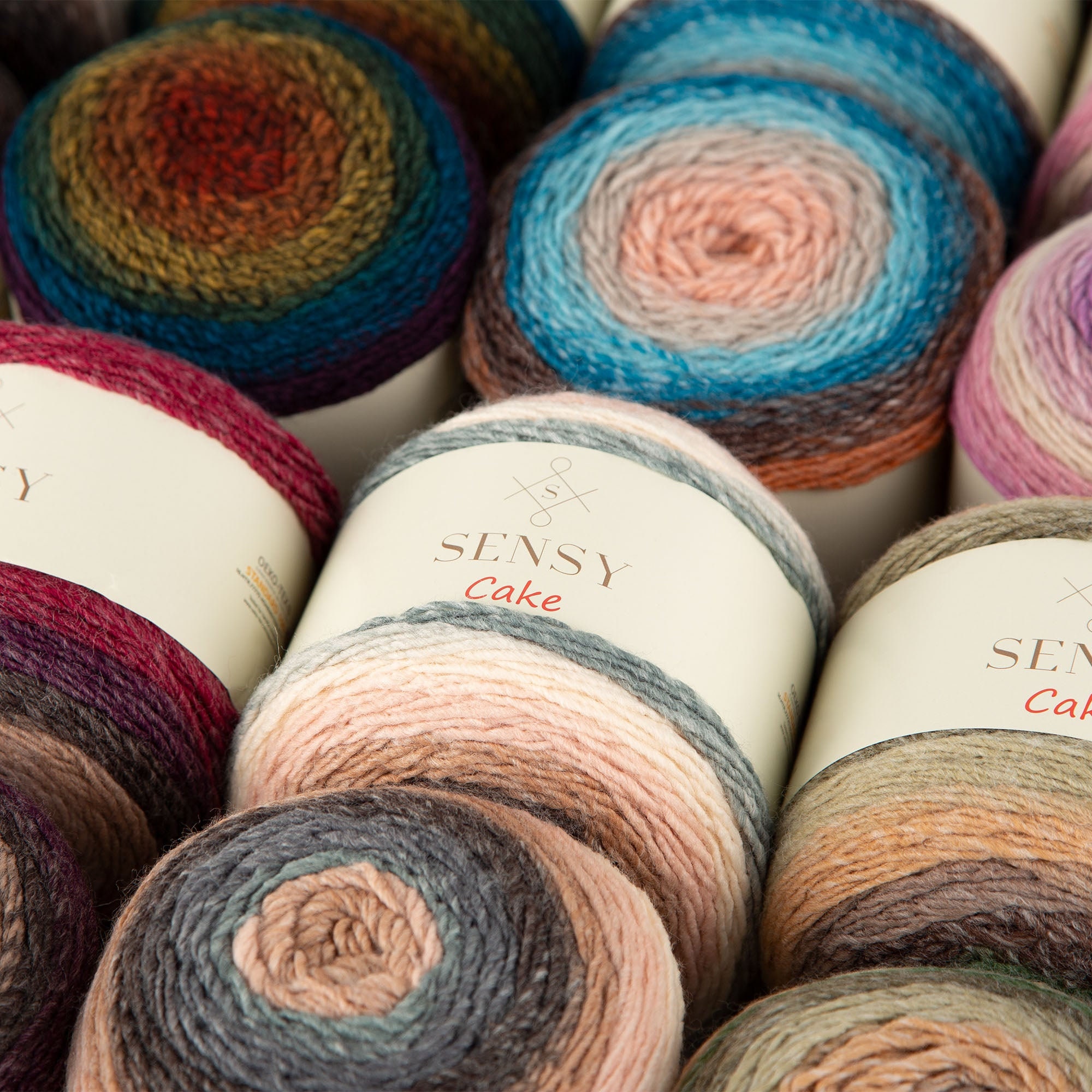 Sensy Cake Yarn, 5.3 Oz, 525 Yards, Multicolor Yarn for Crocheting and  Knitting, Craft Yarn, Gauge 3 Light 