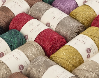 Cuerda de poliéster brillante Sensy Premium de 2 mm y 251 yardas, 90 % polipropileno, 10 % poliéster, cordón para macramé, 2 mm, cordón para crochet, regalo para tejedores