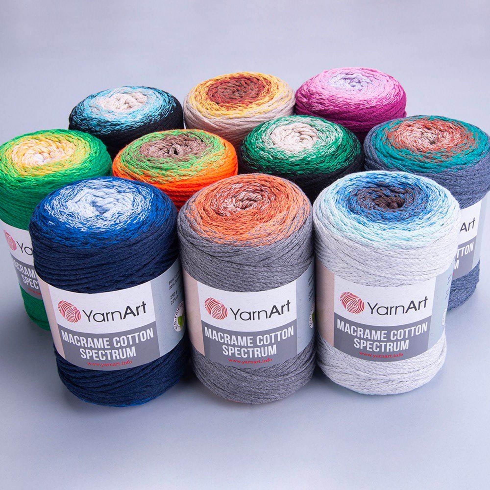 YarnArt Macrame Cotton Spectrum Macrame Cord 80 Cotton Macrame