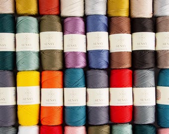 3 Skeins of Sensy Premium 1.5mm 164 Yards Polyester Rope 100% Polypropylene Cord Macrame 1.5mm Crochet Bag Macrame Rope Gift for Knitter