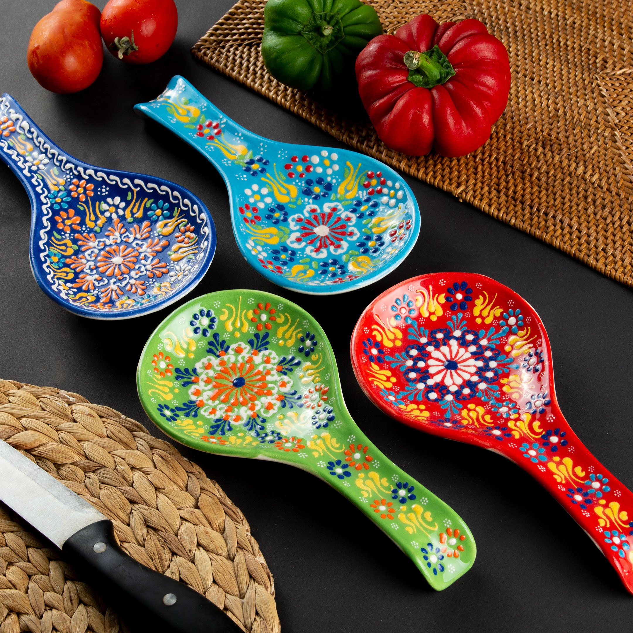 Apoya cucharas de cerámica - Comprar en Din-Ge