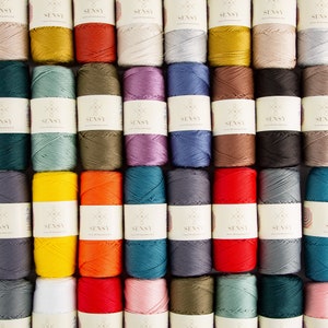 Sensy Premium 1.5mm 164 Yards Polyester Rope 100% Polypropylene Cord Macrame Cord 1.5mm Crochet Bag Cord Macrame Rope Gift for Knitter