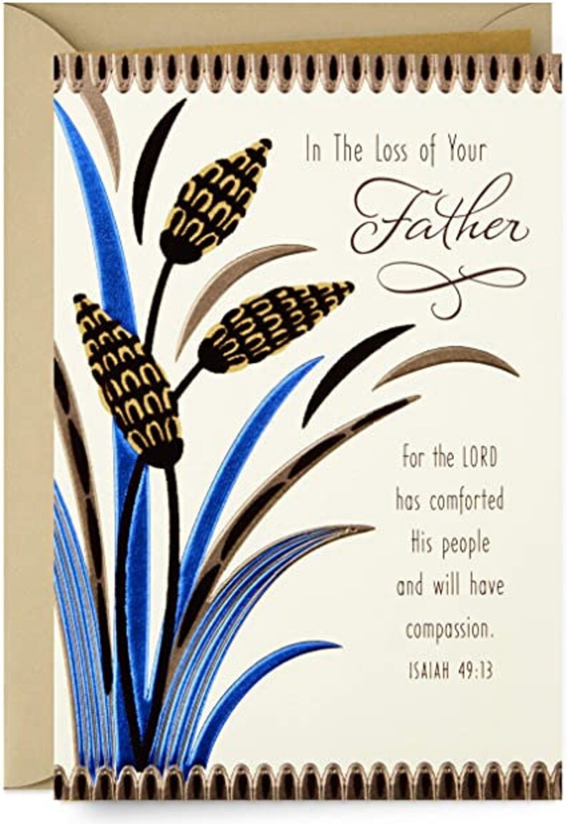Dayspring Religious Sympathy Card for Loss of Father | Etsy