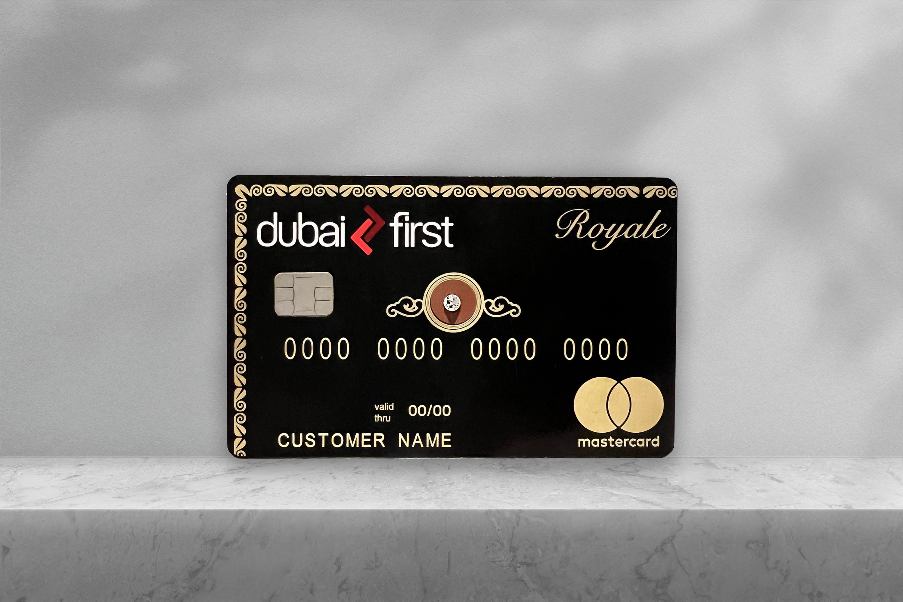 Personalized Exact Dubai First Diamond Metal Card Novelty Etsy