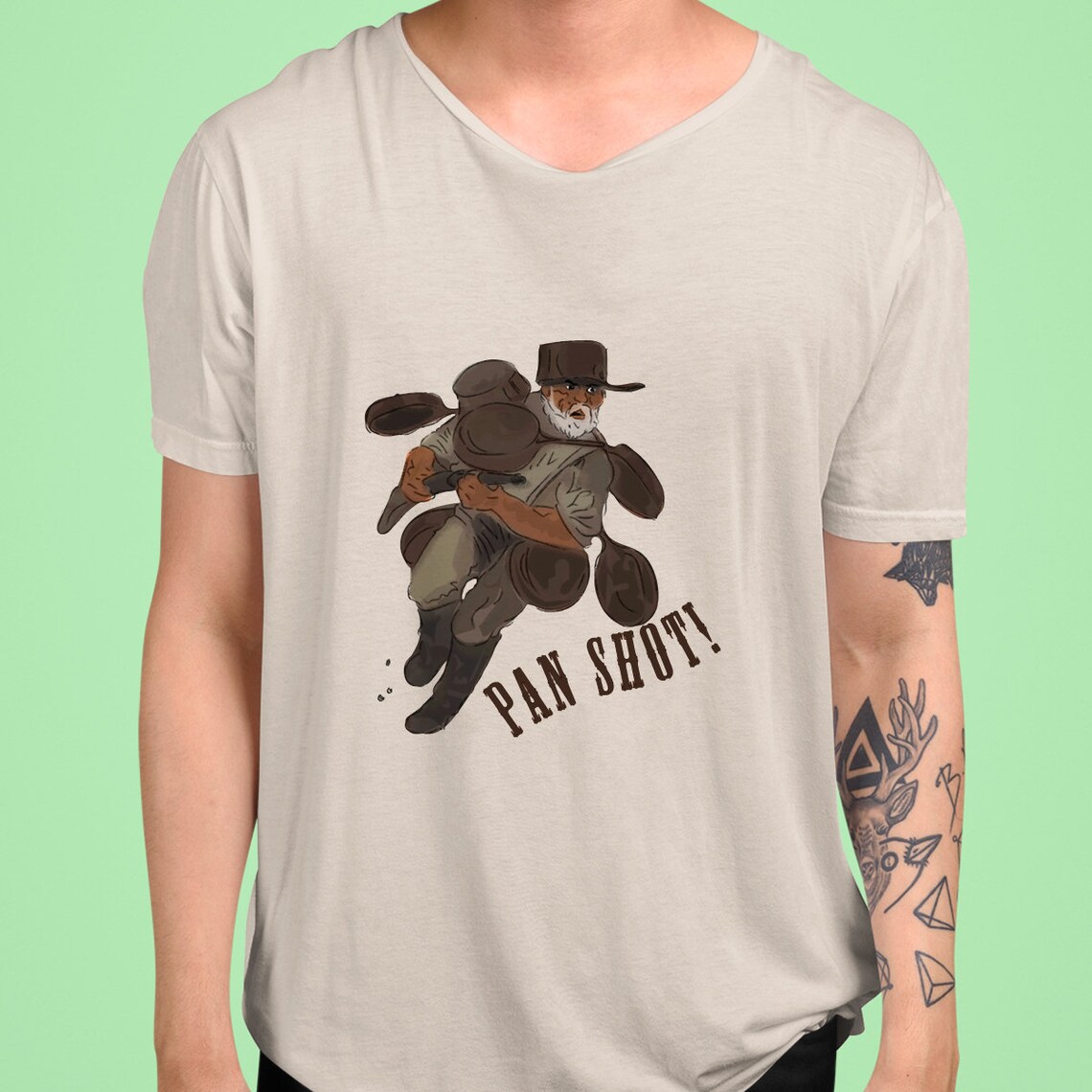 Pan Shot Buster Scruggs Essential TShirt Unisex Short Sleeve Etsy
