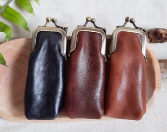Leather Keychain Lip Gloss Holder Keychain Lipstick Case Bags