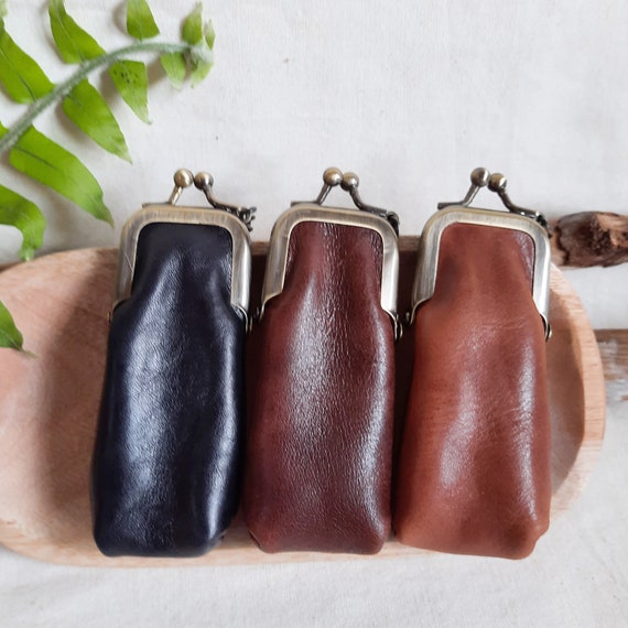 Leather Keychain Lip Gloss Holder Keychain Lipstick Case Bags